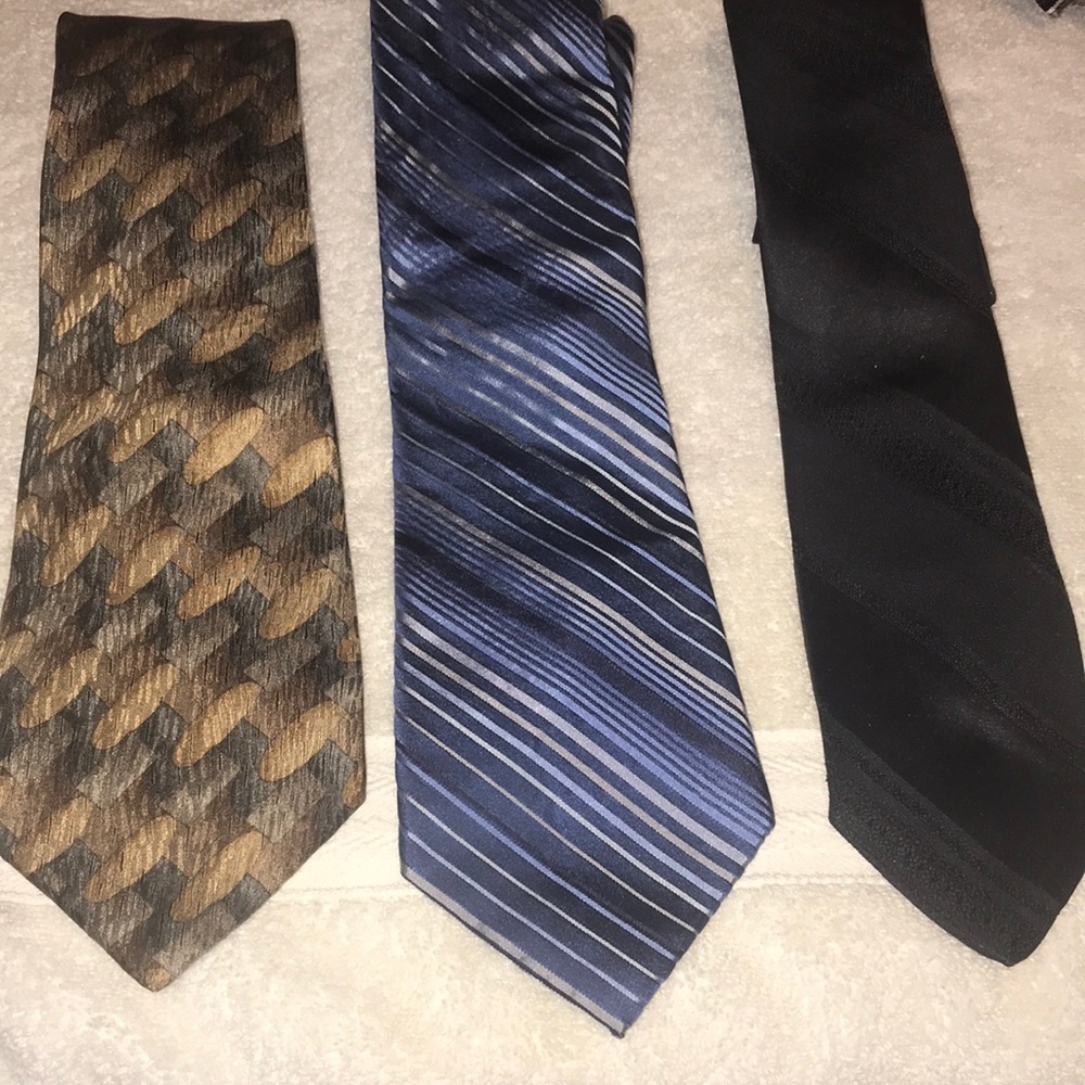 three ties in good condition
